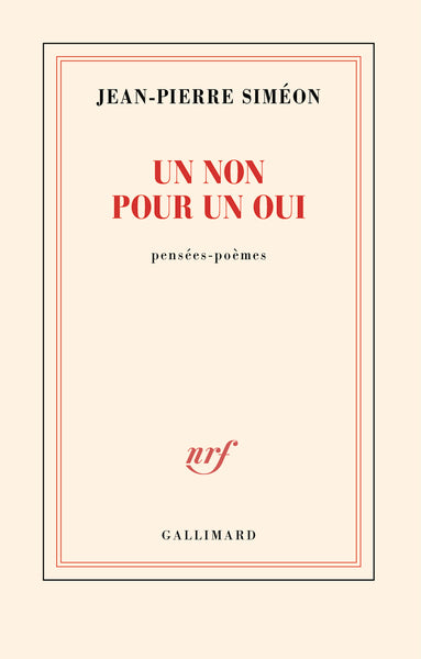 Un non pour un oui