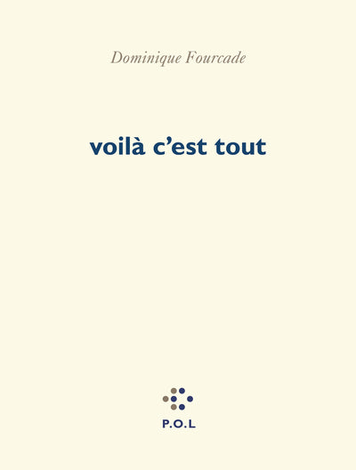Voilà c'est tout