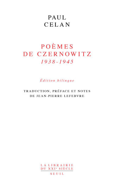 Poèmes de Czernowitz (1938-1945)