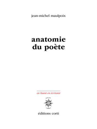 Anatomie du poète