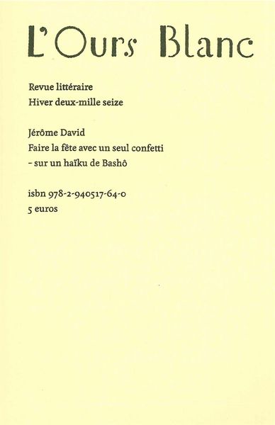 Faire la fête avec un seul confetti