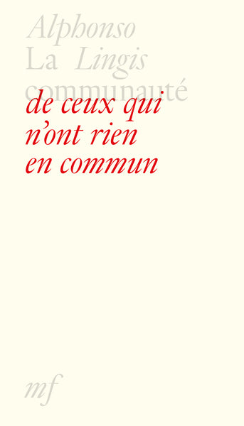 La communauté de ceux qui n’ont rien en commun