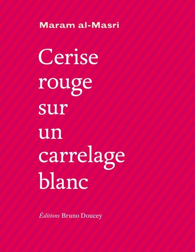 CERISE ROUGE SUR UN CARRELAGE BLANC