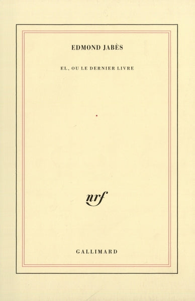 . (El, ou le dernier livre)